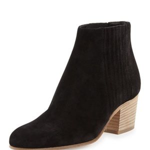 Vince Haider Black Suede Ankle Boot